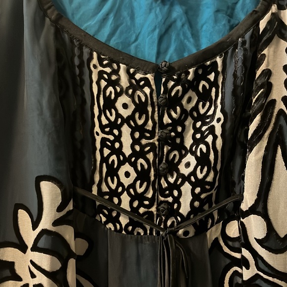 Hale Bob Velvet Silk Dress - Picture 2 of 6